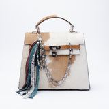 Azha | Brown & White