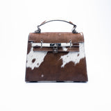 Azha | Dark Brown & White